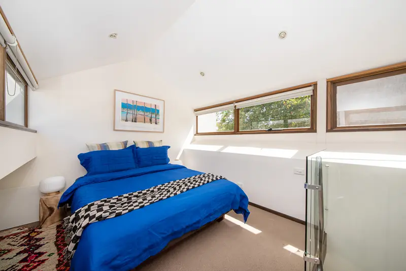 The mezzanine set up as an optional third bedroom